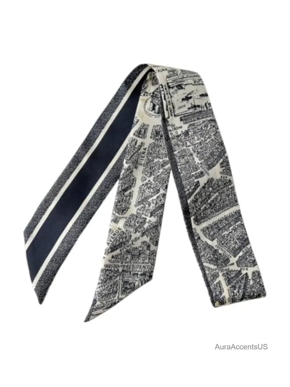 100% Mulberry Silk Narrow Scarf Multi-Use Hair Ribbon Bag Handle Wrap Necktie